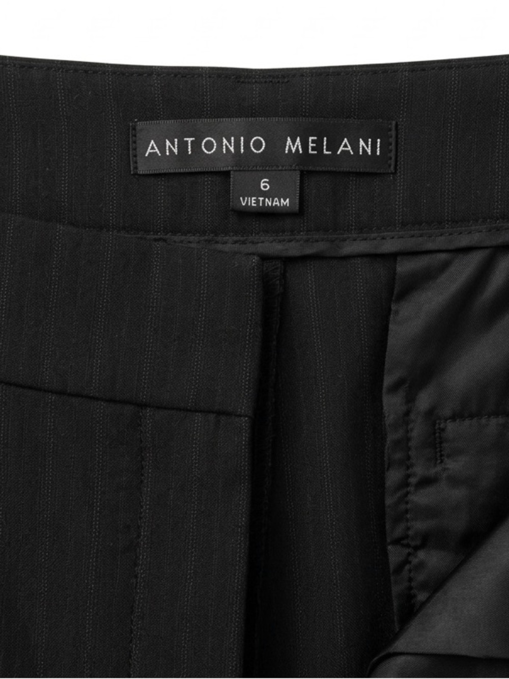 ANTONIO MELANI Black Pinstripe Women's Suit - Picture 5 of 6